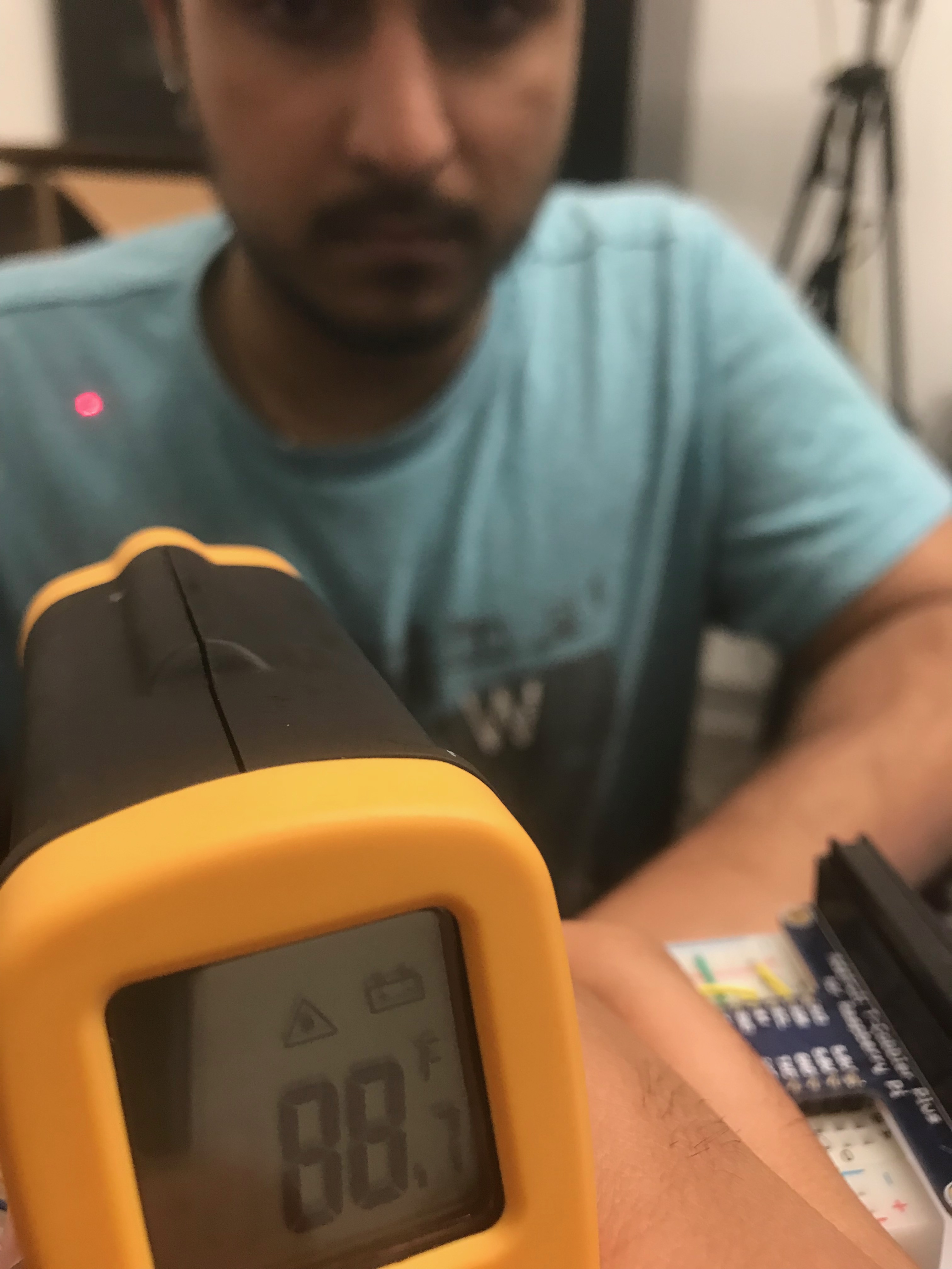 Thermal capture of left side calibration point