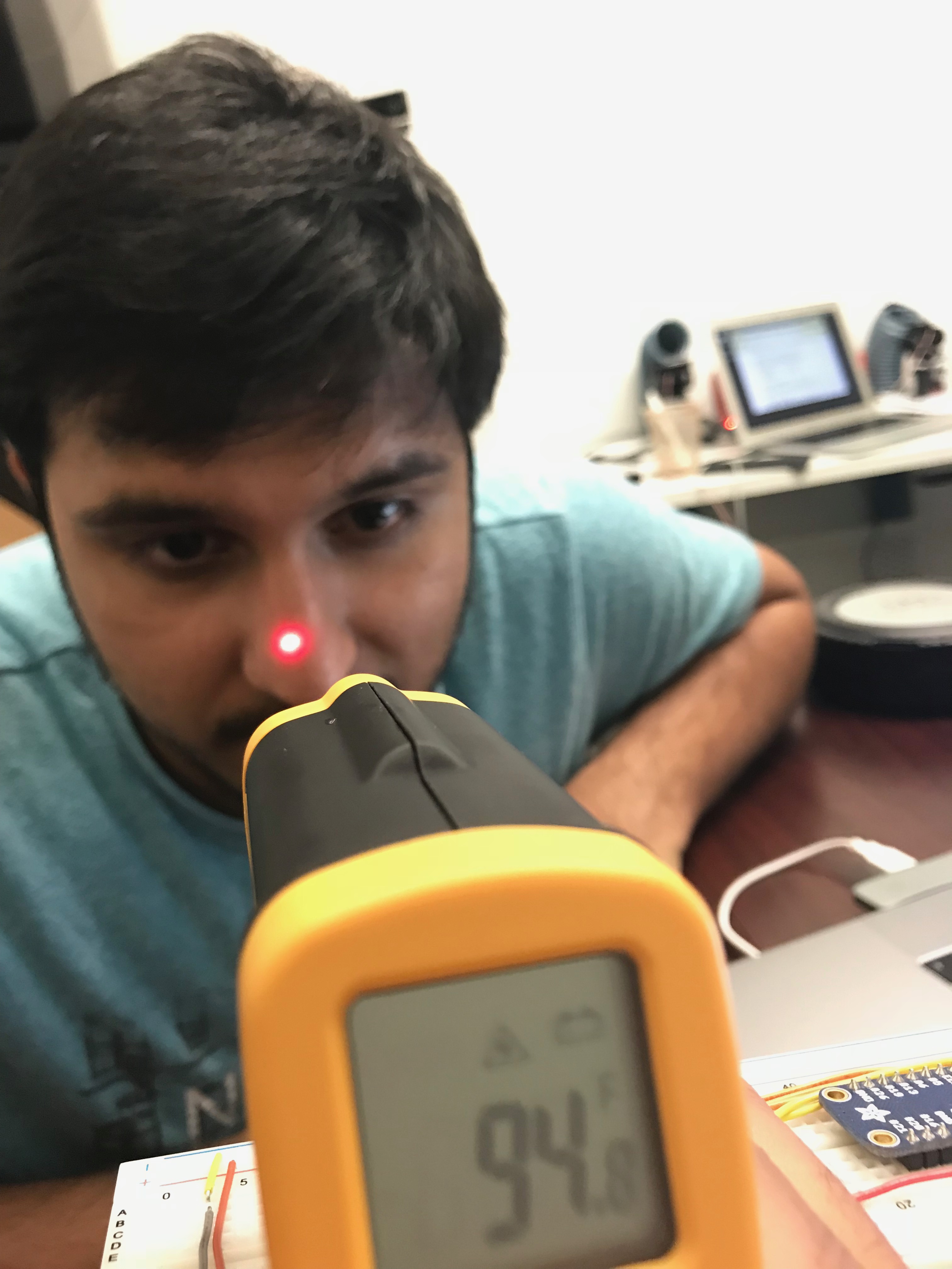 Thermal capture of neck calibration point